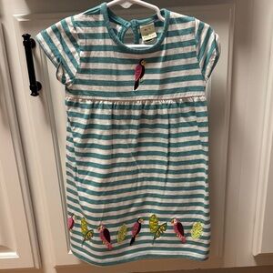 Alana Striped Teal & White Toddler Tee